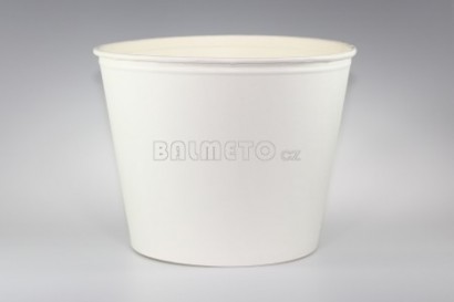 Kbelík PAP 4100ml bílý + víčko