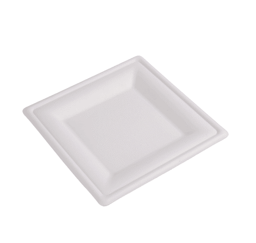 Talíř TŘTINA 200x200/20mm hranatý bílý