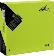 Ubrousek 25x25cm 2-vrstvý limetka