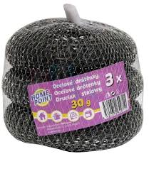 Drátěnka kovová 30g 3ks