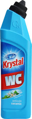 Krystal WC gel 750ml anticalc kyselý ceramic modrý