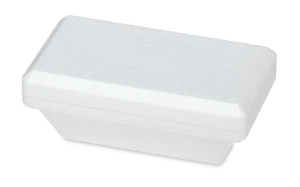 Vanička na zmrzlinu PS/PET 500ml/168x89x71mm bílá + víčko