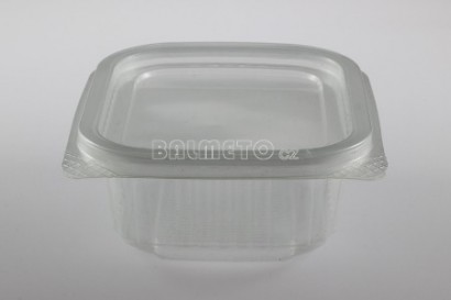 Krabička s int.víčkem PP 250ml obdelníková DELI