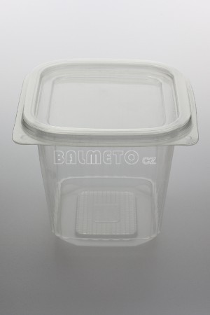 Krabička s int.víčkem PP 500ml obdelníková DELI