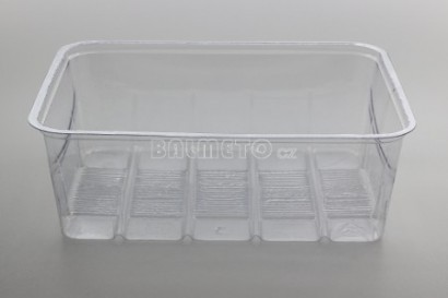 Vanička na salát PVC 1200ml/190x142x65mm