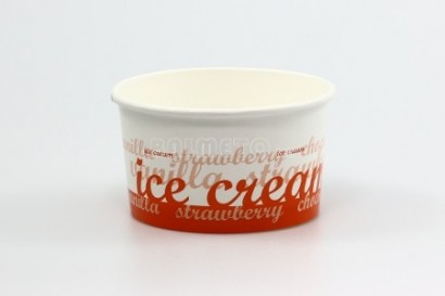 Kelímek na zmrzlinu PAP 260ml žlutá