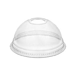 Víčko na kelímek PET 95mm vypouklé s otvorem
