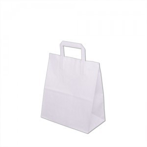 Taška PAP 260x170x250mm bílá ploché ucho