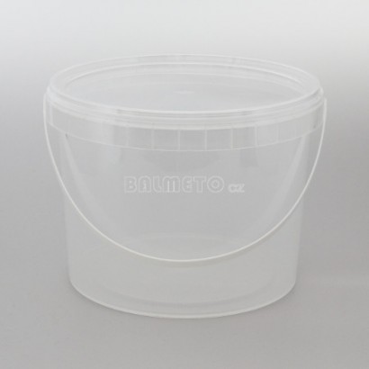 Kbelík PP 3500ml/190x154mm s pojistkou/ouškem + víčko