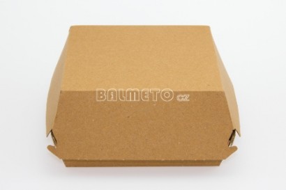 Krabička na hamburger PAP 130x130/75mm hnědá