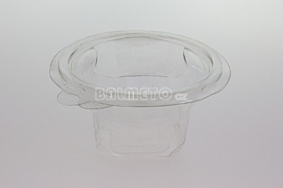 Krabička s int.víčkem PET 250ml čtvercové dno