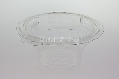 Krabička s int.víčkem PET 375ml čtvercové dno