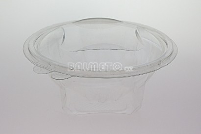 Krabička s int.víčkem PET 750ml/174x177x73mm čtvercové dno