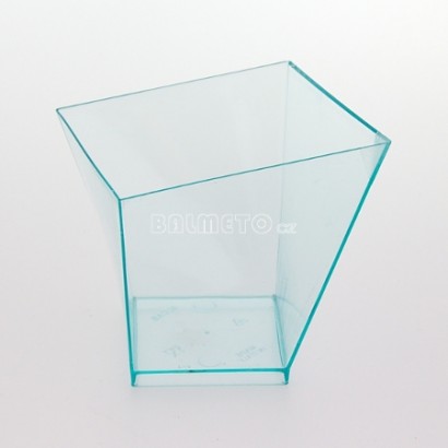 Kelímek na dezert PS 180ml hranatý crystal/0506005