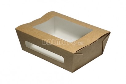 Krabička s okénkem na salát 600 ml