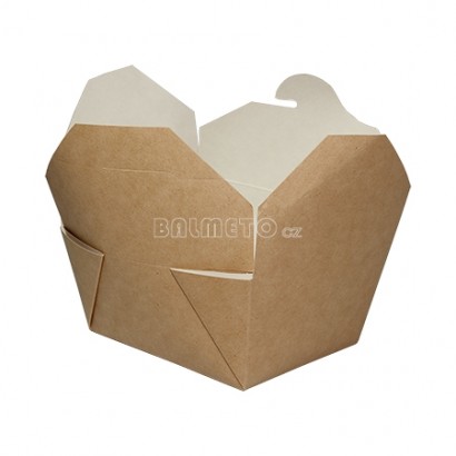 Krabička PAP 600ml/130x105x64mm hnědá lunchbox