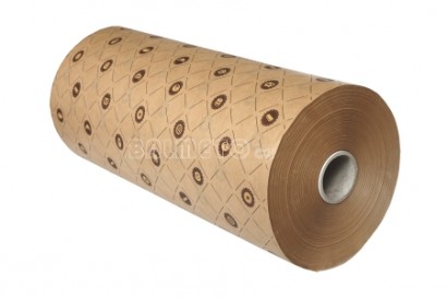 Balicí papír v roli 50cm/30g hnědý s potiskem pekař/cukrář