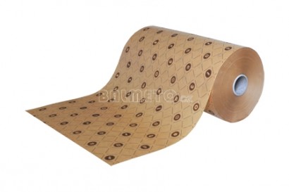 Balicí papír v roli 50cm/30g hnědý s potiskem pekař/cukrář