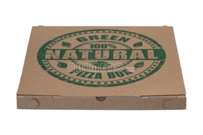 Krabice na pizzu PAP 32x32x3cm NATURAL hnědá/hnědá