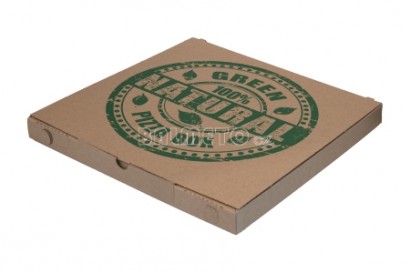 Krabice na pizzu PAP 32x32x3cm NATURAL hnědá/hnědá