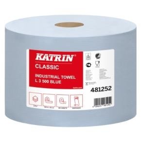 Ručník v roli průmyslový 220x380mm/500 útržků 3V modrý L3