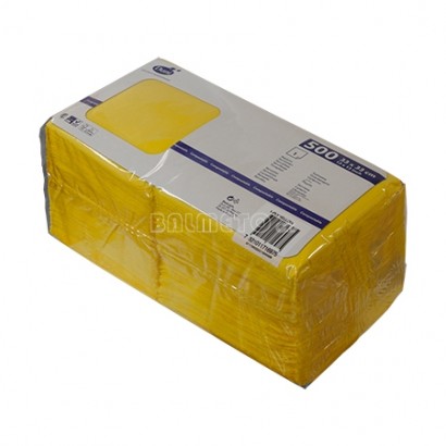 Ubrousky 33x33cm 1-vrstvé žluté (500ks)