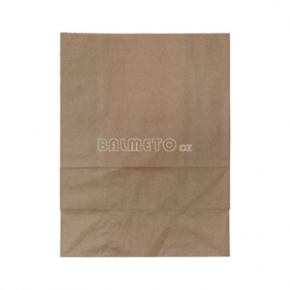 Sáček PAP 180x110x265mm obdélníkové dno hnědý