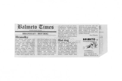 Sáček na hot-dog PAP 220x80mm BALMETO TIMES lodička