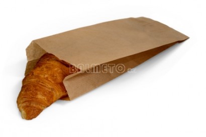 Sáček PAP 150+65x280mm hnědý