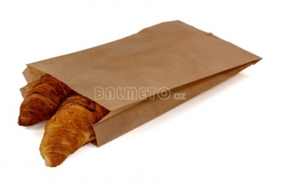 Sáček PAP 180+60x330mm hnědý