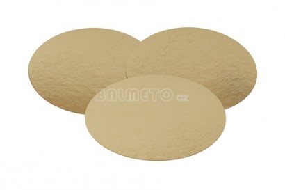 Podložka pod dort PAP 22cm zlatá