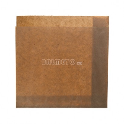 Sáček na hamburger/kebab PAP 160x150mm hnědý