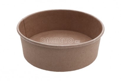 Miska na salát PAP 500ml/150x45mm hnědá