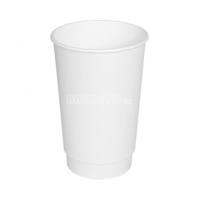 Kelímek na teplé nápoje PAP/DW 400ml/90mm bílý