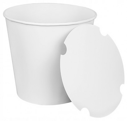 Kbelík PAP 4100ml bílý + víčko