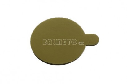 Tácek PAP průměr 50mm zlatý
