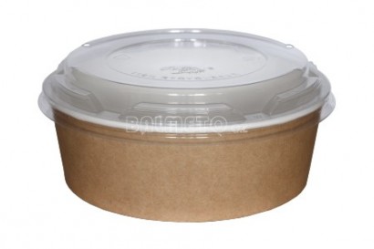 Miska na salát  1300ml hnědo/bílá