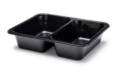 Vanička zatavovací PP 227x178x50mm 2D černá B