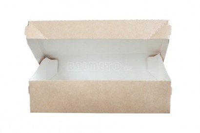 Krabička PAP/PP 230x140/60mm hnědá ECO CAKE 1900