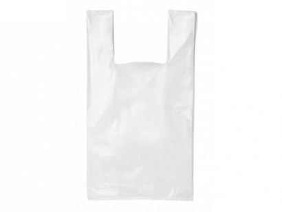 Taška HDPE 15kg 32+2x10x67,5cm/16mic bílá