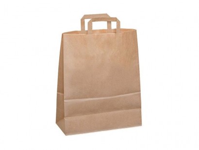 Taška PAP 260x120x350mm hnědá ploché ucho