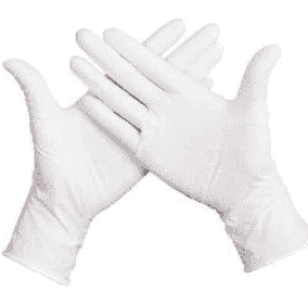 Rukavice vinylové M nepudrované