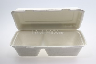 Krabička s int.víčkem TŘTINA 2D 251x166/63mm bílá - menubox