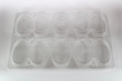 Krabička s int.víčkem OPS 405x275x44mm 10 chlebíčků