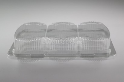 Krabička s int.víčkem OPS 220x170/50mm 3 chlebíčky