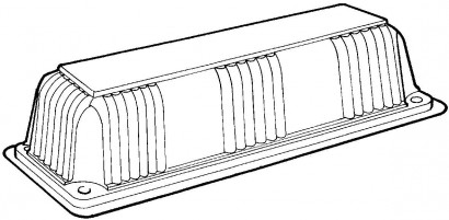Vanička na roládu OPS 250x100x65mm