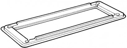 Víčko na roládu PET 250x100x10mm