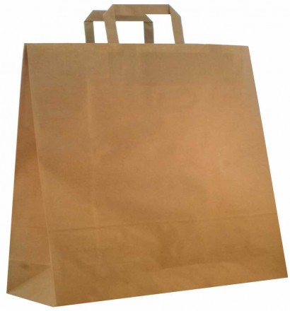 Taška PAP 450x170x480mm hnědá ploché ucho