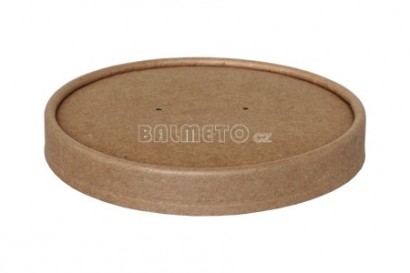 Víčko na misku polévku PAP 1000ml/140mm hnědá