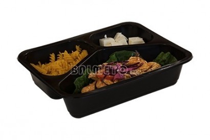 Vanička zatavovací PP 227x178x40mm 3D černá B